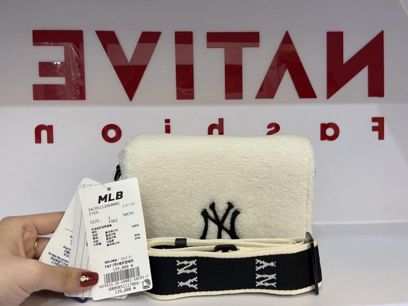 TÚI LÔNG VŨ MLB TÚI LÔNG CỪU MLB CHÍNH HÃNG REAL TRUE AUTHENTIC