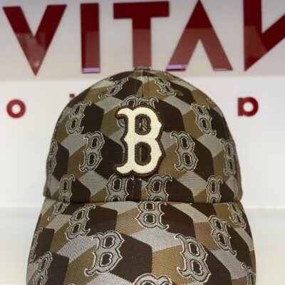 MŨ LƯỠI TRAI NÓN MLB KOREA BOSTEN MONOGRAM XÁM